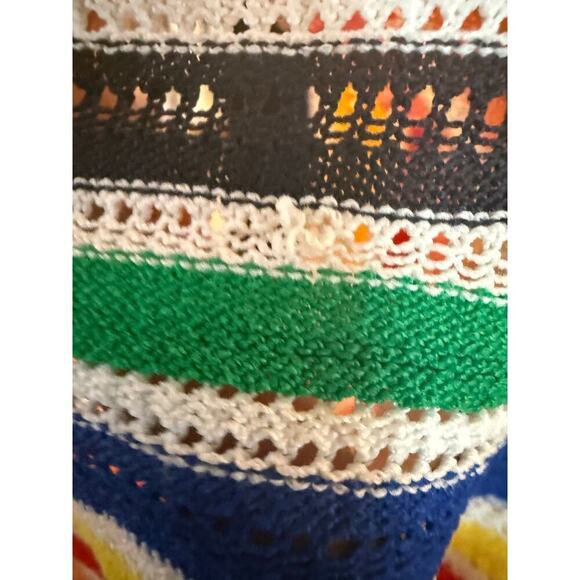 J. Crew rainbow stripe ruffle strap knit tank Size M - Picture 6 of 11